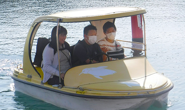 3人でシーボート