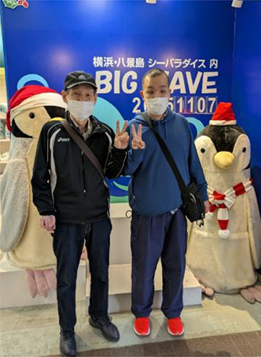 ペンギンたちと一緒に