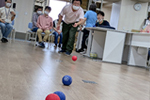 白熱!ボッチャ大会の様子
